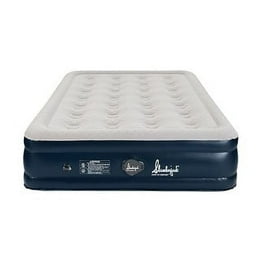 Twin Size Durable 18 Inch Air Mattress with Built In Pump Anti Slip Bottom Blue Walmart