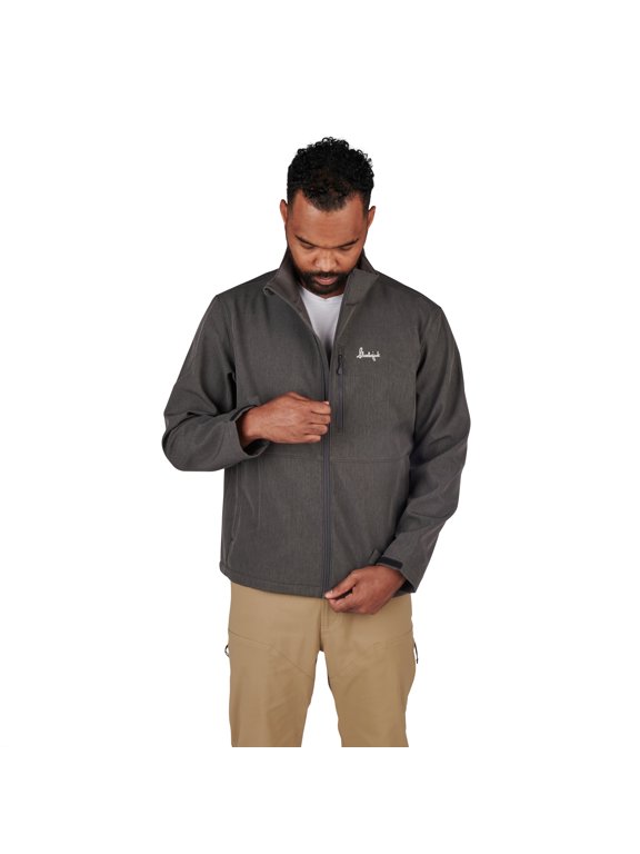 Men's Outdoor Explorer Soft Shell Jacket LG-Charcoal, Rain Repellent