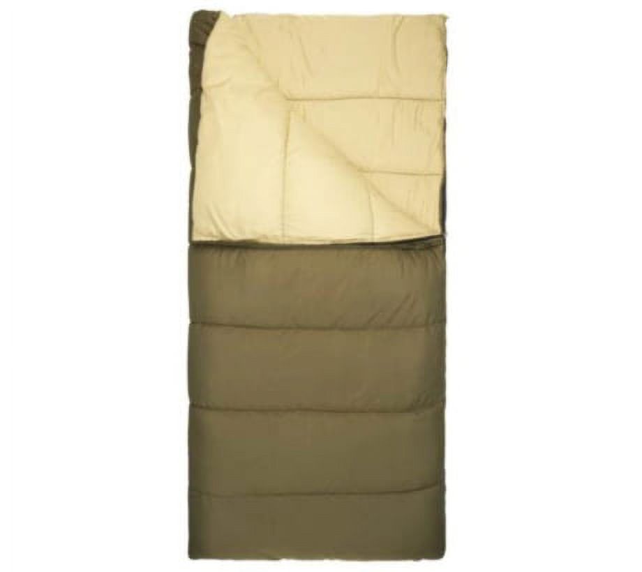 Slumberjack Middle Fork Sleeping Bag, 20/30 Degrees, Olive, Long,