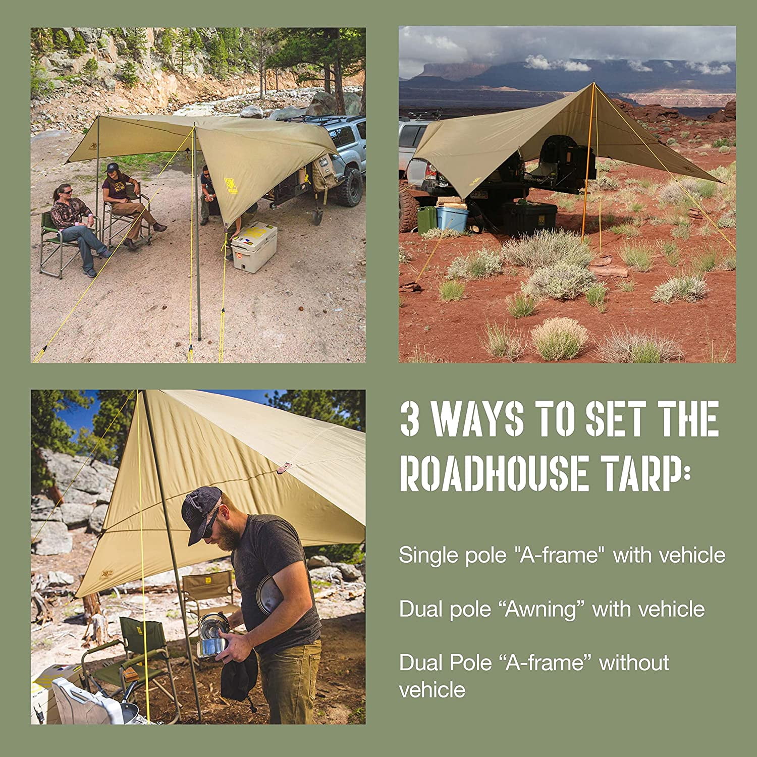 Slumberjack SJK Roadhouse Tarp, Hunting Camping & Overland Shelter