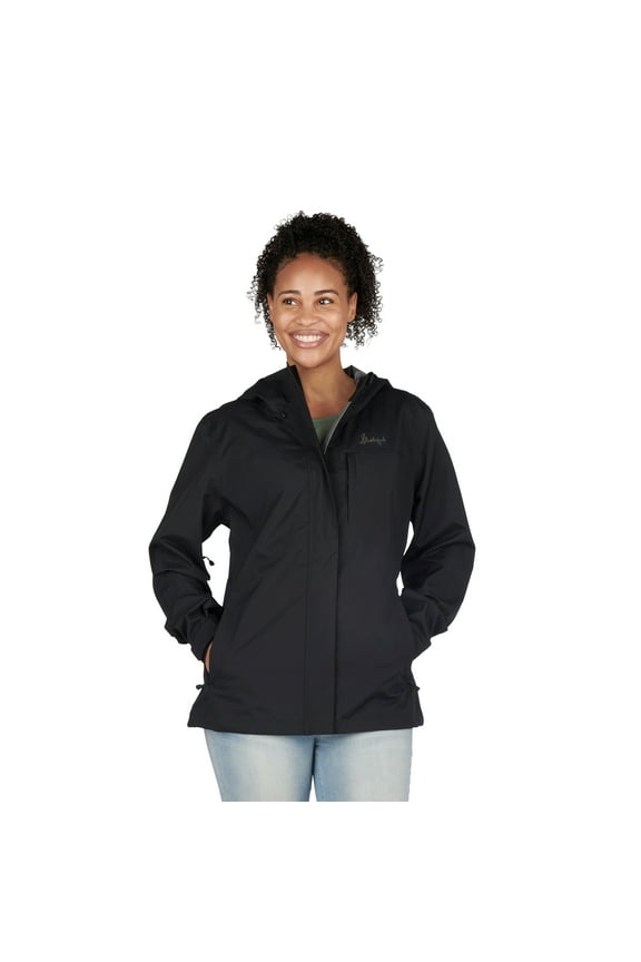 Squall Line Mid-Length Outwear Hooded Waterproof Jacket for Women, Xlarge