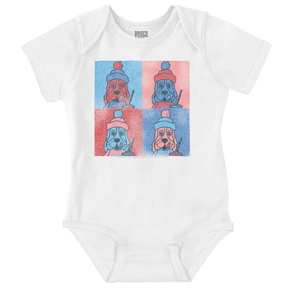 Slush Puppie Art Vintage 80s Romper Boys or Girls Infant Baby Brisco Brands NB