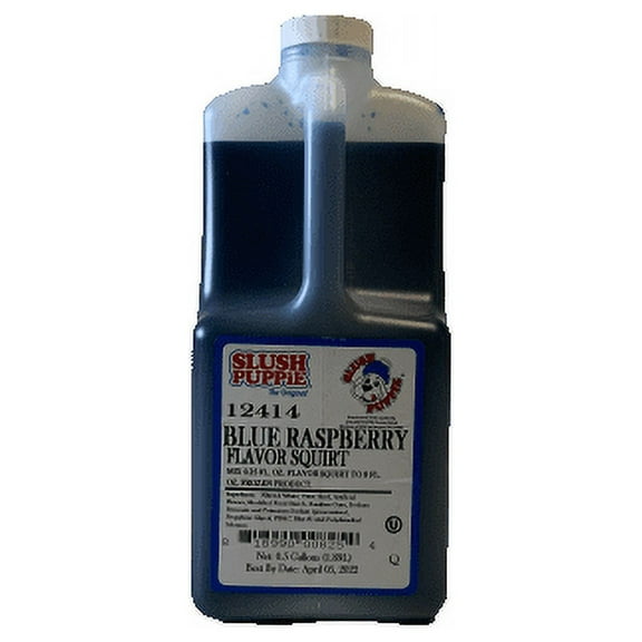 Slush Puppie Blue Raspberry Flavor Squirt .5 Gallon