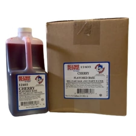 Slush Puppie Cherry Flavored Base 6 - .5 Gal