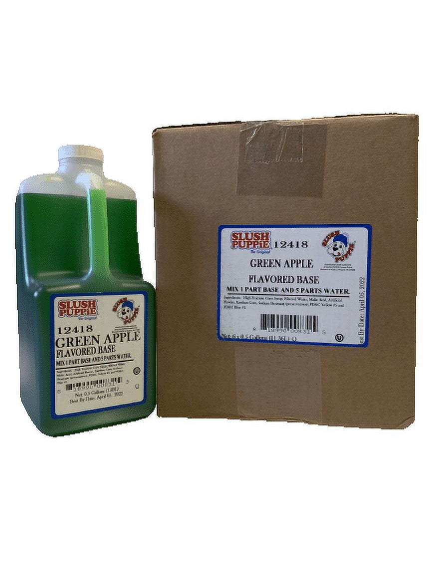 Slush Puppie Green Apple Flavored Base 6 .5 Gallons - Walmart.com