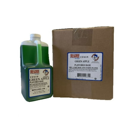 Slush Puppie Green Apple Flavored Base 6 .5 Gallons