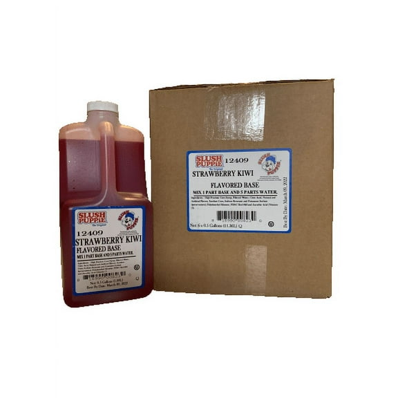 Slush Puppie Kiwi Strawberry Flavored Base 6 - .5 Gallons