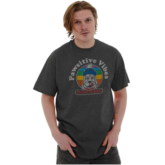Slush Puppie Logo Positive Vibes Men's Graphic T Shirt Tees Brisco Brands M