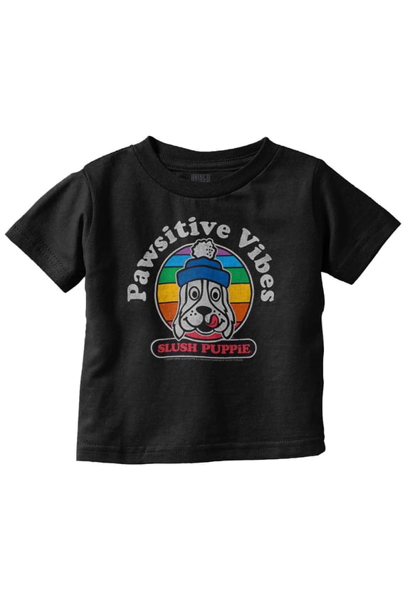 Slush Puppie Logo Positive Vibes Toddler Boy Girl T Shirt Infant Toddler Brisco Brands 12M