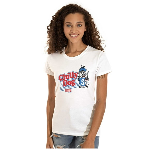 Slush Puppie Officially Dog Logo Women's T Shirt Ladies Tee Brisco Brands S