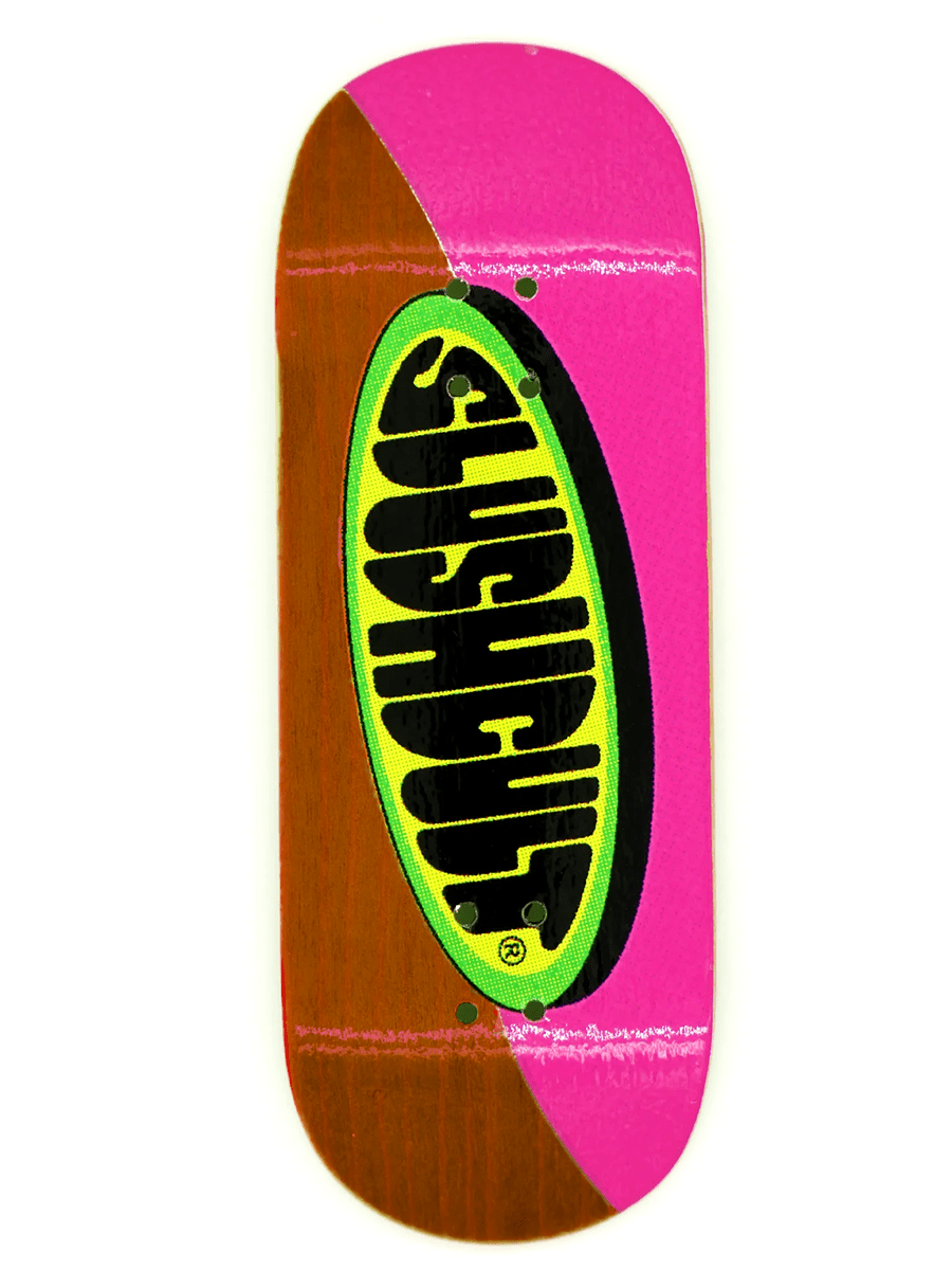 Slushcult Fingerboard Deck - Forever Split Red and Pink, 34mm ...