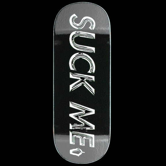 Slushcult Fingerboard Deck - Suck Me Chrome, 32mm - Popsicle