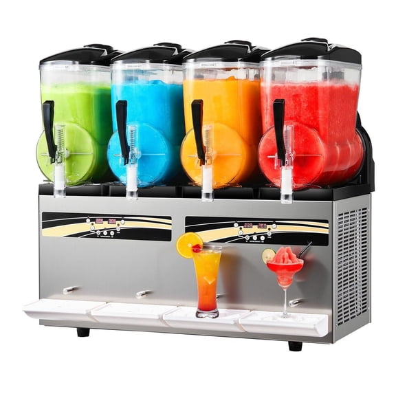 Slushie Machine 12L x 4, Commercial Frozen Drink Maker