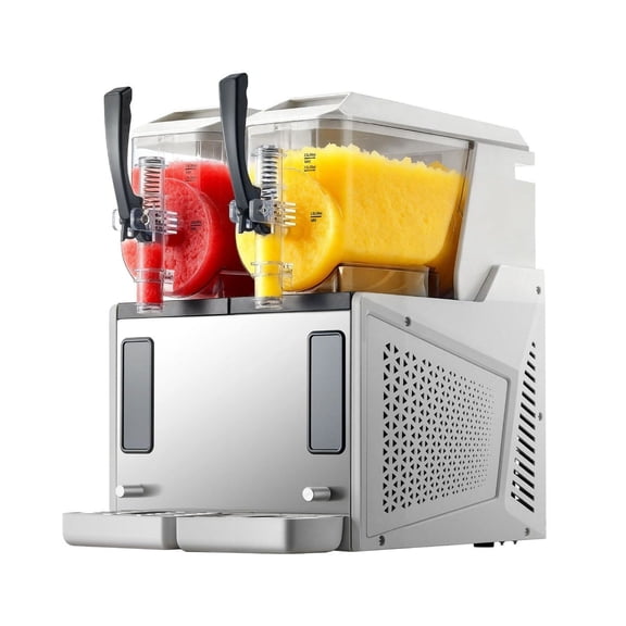 Slushie Machine, 3L x 2 Dual Bowl Frozen Drink Maker - No Ice Needed, Self-Cleaning Margarita Machine for Margaritas, Frappes, Milkshakes & Cocktails