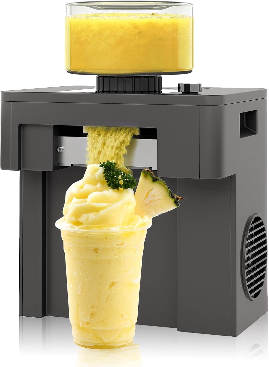 Slushie Machine for Home, Fast Frozen Drink & Snow Cone Maker, No Ice or Pre-Freezing Needed, 15 Texture Settings, Self-Cleaning, Quiet Operation for Parties, Kitchen & RV