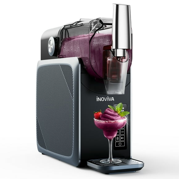 Slushie Machine, No Ice Needed, INOVIVA 72 oz Frozen Drink Maker for Home with Self-Cleaning, 5 Preset Programs, Frozen Margaritas, Frappés, Milkshake, and More