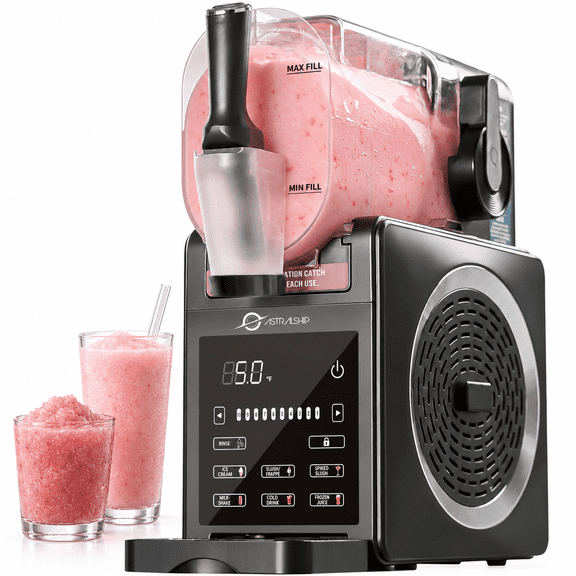 Astralship 85oz Frozen Drink Maker & Slushie Machine with 7 Presets, Auto Rinse, Low-Sugar & Alcohol Smart Alerts - Countertop Electric Slushy Machine for Home, Margaritas, Smoothies, Milkshakes