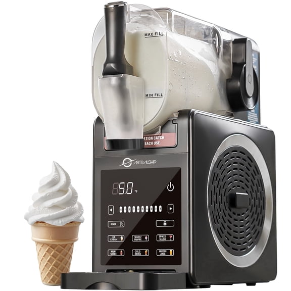 Astralship Slushie Machine with Soft Serve Ice Cream Mode, 200W  Slushy Maker for Home Frozen Drink Maker with 7 Presets, Auto Rinse, Low-Sugar & Alcohol Alerts – for Slush, Milkshakes, Margaritas