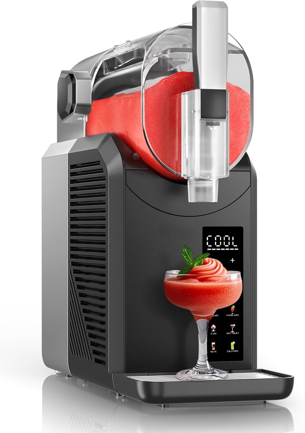 YPONE Slush Drink and Snow Cone Machines, 1-Tank, Art Deco, 1 Count
