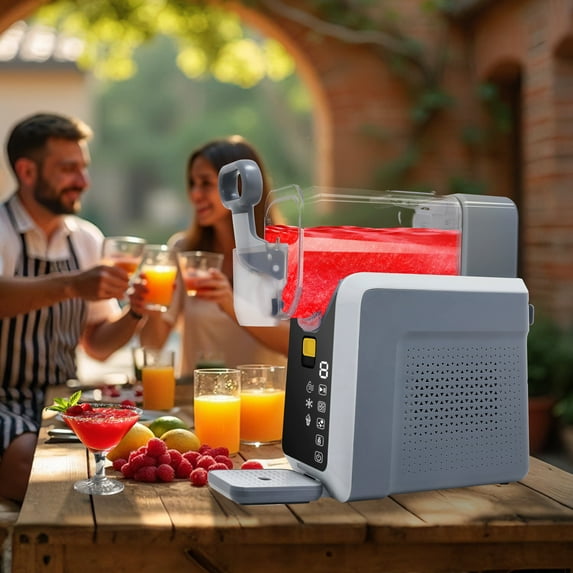 Slushie Machine, Slushy Machine for Home No ice Needed, Professional Frozen Drink Maker withLED Display, Programs for Frozen Margaritas, lce Cream,