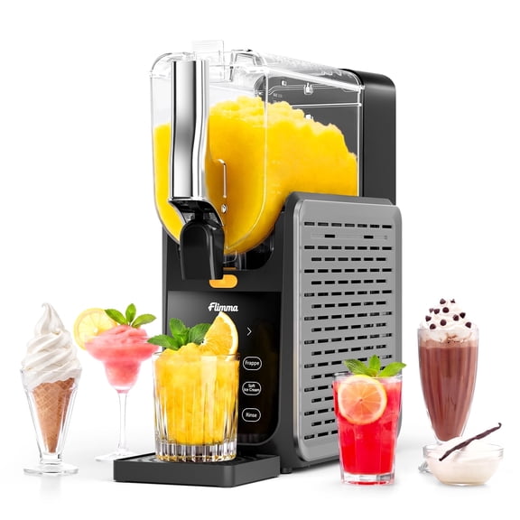 Flimma 120oz Slushie Machine, 5-in-1 Frozen Drink Maker with 15min RapidChill, No Ice Needed, Self-Cleaning, Made for Milkshake, IceCream, Cocktails