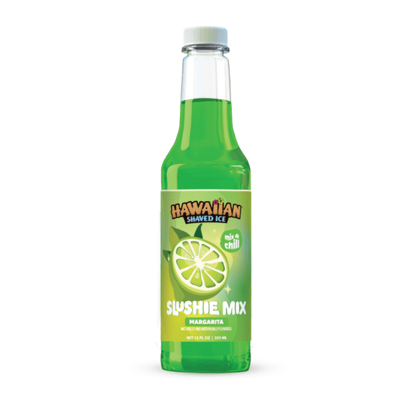 Slushie Syrups - Margarita Slushie Mix by Hawaiian Shaved Ice – Perfect for Slushies, 12 oz Bottle, Mix with water, lemonade, juice and more