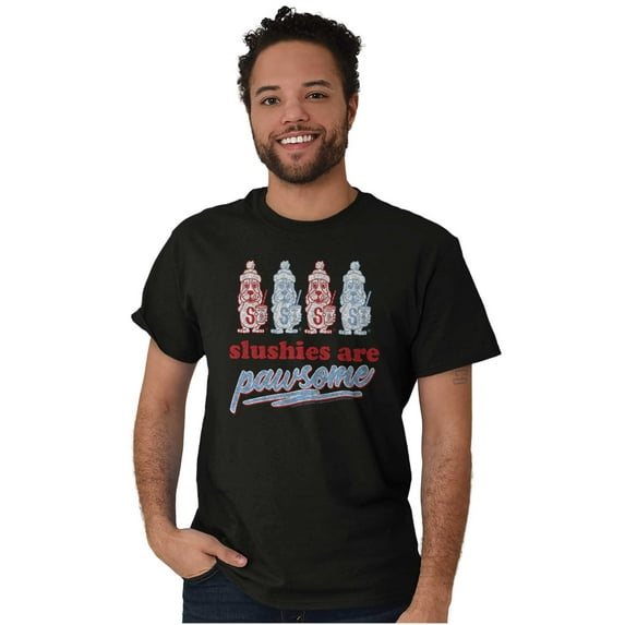 Slushies Puppies Pawsome Vintage Logo Men's Graphic T Shirt Tees Brisco Brands S