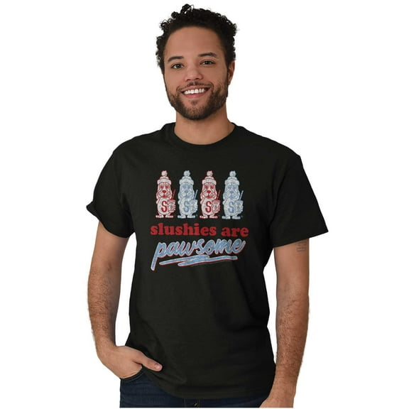 Slushies Puppies Pawsome Vintage Logo Men's Graphic T Shirt Tees Brisco Brands S
