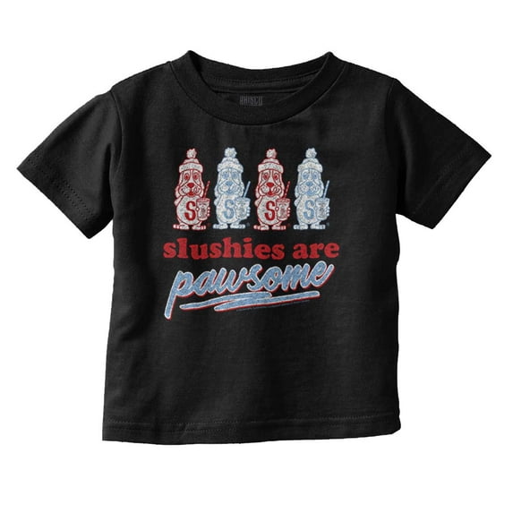 Slushies Puppies Pawsome Vintage Logo Toddler Boy Girl T Shirt Infant Toddler Brisco Brands 5T