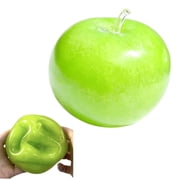 Slushy Apple Squishy, 2.4 Inch Green Apple with Slush Inside, Soft Slow Rising Sensory Ball for Adults