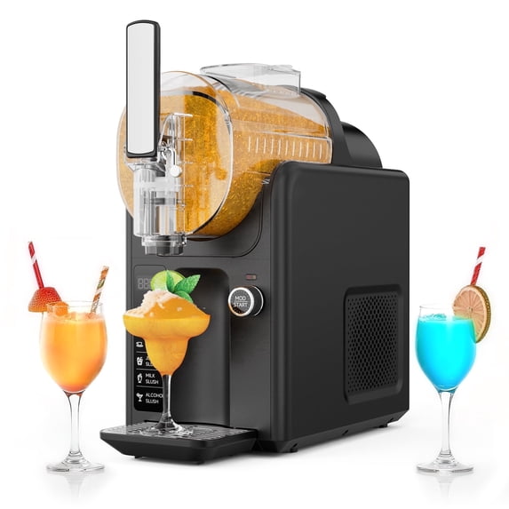 Slushy Machine, Frozen Drink Maker & Slushy Machine with 5 Presets and LED Display, No Ice Needed