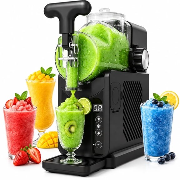 Friwest Slushie Machine for Home, 85oz Frozen Drink Maker, No Ice Needed, 5 Presets, Self-Cleaning Slushy Maker for Margaritas, Milkshakes & Frappés