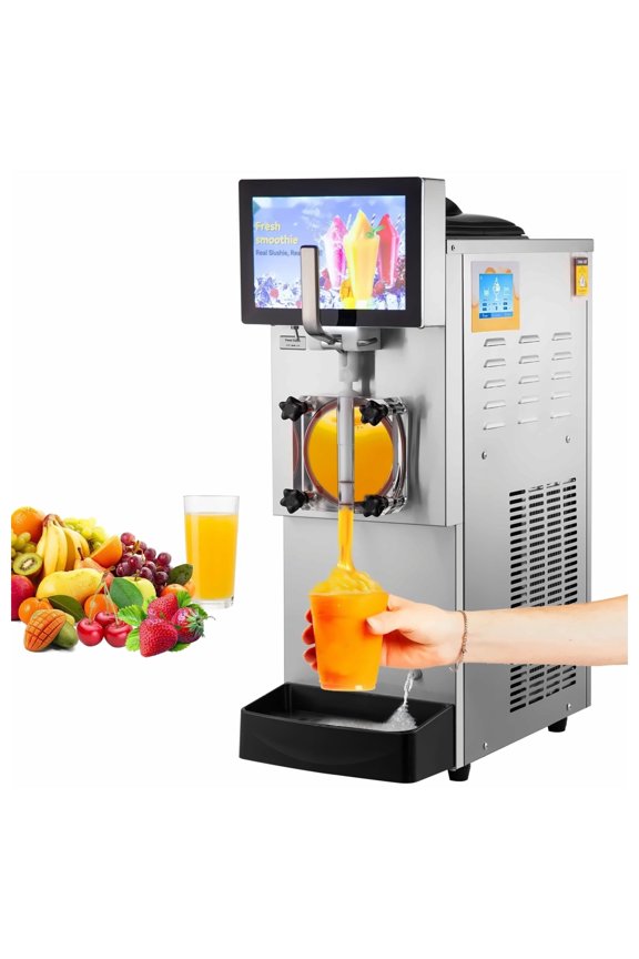 Slushy Machine 8L, Margarita Machine, Stainless Steel Frozen Drink Maker, 1050W Smoothie Machine for Home, Bars, Restaurants, Party - Cool & Freeze Modes