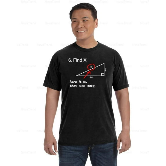 Slushy Noobz Comfort Color T-Shirt Casual Math Puzzle Find X Graphic Tee, Unisex, up to size 4XL
