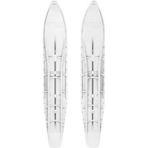 Slydog Attack White Plastic Snowmobile Skis (ATKSOLWHT)