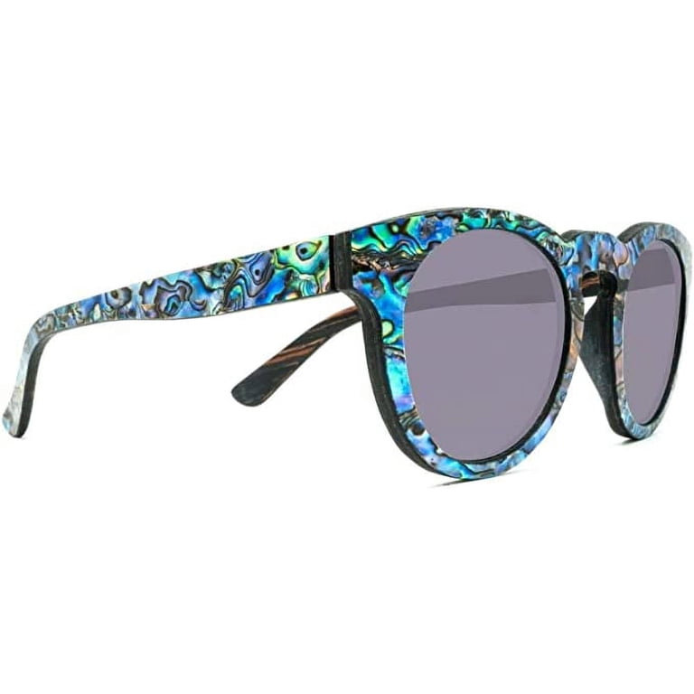 NEW Sylk Shades Mermaid | Abalone Seashell Sunglasses | Round Slyk Mermaid Sunglasses (Abalone Seashell/Violet) - Walmart.com main image 3