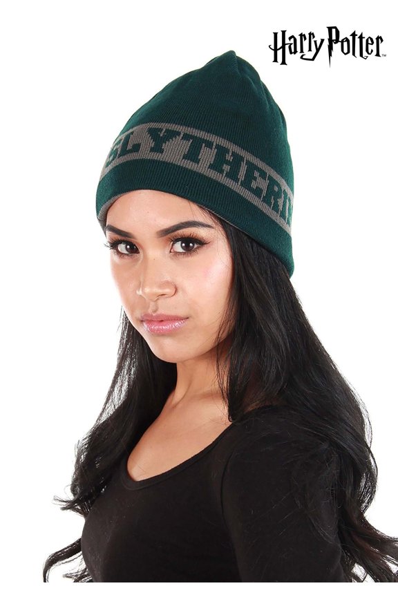 Slytherin Reversible Hogwarts Knit Beanie