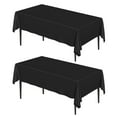 thumbnail image 1 of Sm:)e 2 Pack Black Tablecloth Polyester 60x120 Inch 8ft Table, 1 of 8