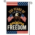thumbnail image 1 of Sm:)e 250 Years of Freedom Eagle American Patriotic July 4th Garden Flag 12x18 Inch, Double Sided, 1 of 8