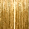 thumbnail image 1 of Sm:)e 3-Pack Light Bright Golden Foil Fringe Curtains for Events - Birthday, Wedding, Graduation, Christmas, Baby Shower, various festivals Decor Photo Booth Fun!, 1 of 5