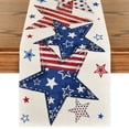 thumbnail image 1 of Sm:)e 4th of July Table Runner Stars Independence Day Patriotic Table Decoration Gifts Home Kitchen Dining Indoor Holiday Decor 13 x 72 Inch, 1 of 7