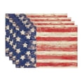 thumbnail image 1 of Sm:)e American Flag 4th of July Placemats Set of 4 12x18 Inches, Durable and Easy Cleaning Perfect for Independence Day Celebration and Family Gathering, 1 of 7