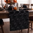 thumbnail image 1 of Sm:)e Black Ghost Halloween Table Runner 13x72 Inch, Soft Plush Faux Fur Mantel Kitchen Dining Table Decor, Halloween Home Party Decor, 1 of 6