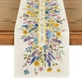 thumbnail image 1 of Sm:)e Bloom Flowers Floral Lavender Table Runner for Spring Summer 13 x 108 Inch, 1 of 5