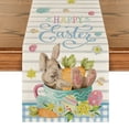 thumbnail image 1 of Sm:)e Blue Bunny Carrots Cup Pink Buffalo Plaid Easter Table Runner 13 x 72 Inch, 1 of 6
