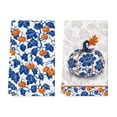 thumbnail image 1 of Sm:)e Blue Maple Leaves Pumpin Fall Kitchen Dish Towels Set of 2, Soft & Absorbent Washcloth 18x26 Inch, 1 of 6