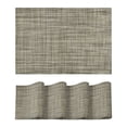 thumbnail image 1 of Sm:)e Blue Placemats Set of 4 - Heat Resistant Non-Slip Place mats for Dining Table, Washable Durable PVC Table Mats, 1 of 7
