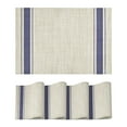 thumbnail image 1 of Sm:)e Blue Placemats Set of 4 - Heat Resistant Non-Slip Place mats for Dining Table, Washable Durable PVC Table Mats, 1 of 7