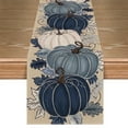 thumbnail image 1 of Sm:)e Blue Pumpkin Fall Table Runner 13x72 Inch, Thanksgiving Decorations for Kitchen Dinning Home Party, 1 of 7
