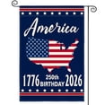 thumbnail image 1 of Sm:)e Blue Star 250th Anniversary Patriotic July 4th Garden Flag 12x18 Inch, Double Sided, 1 of 8